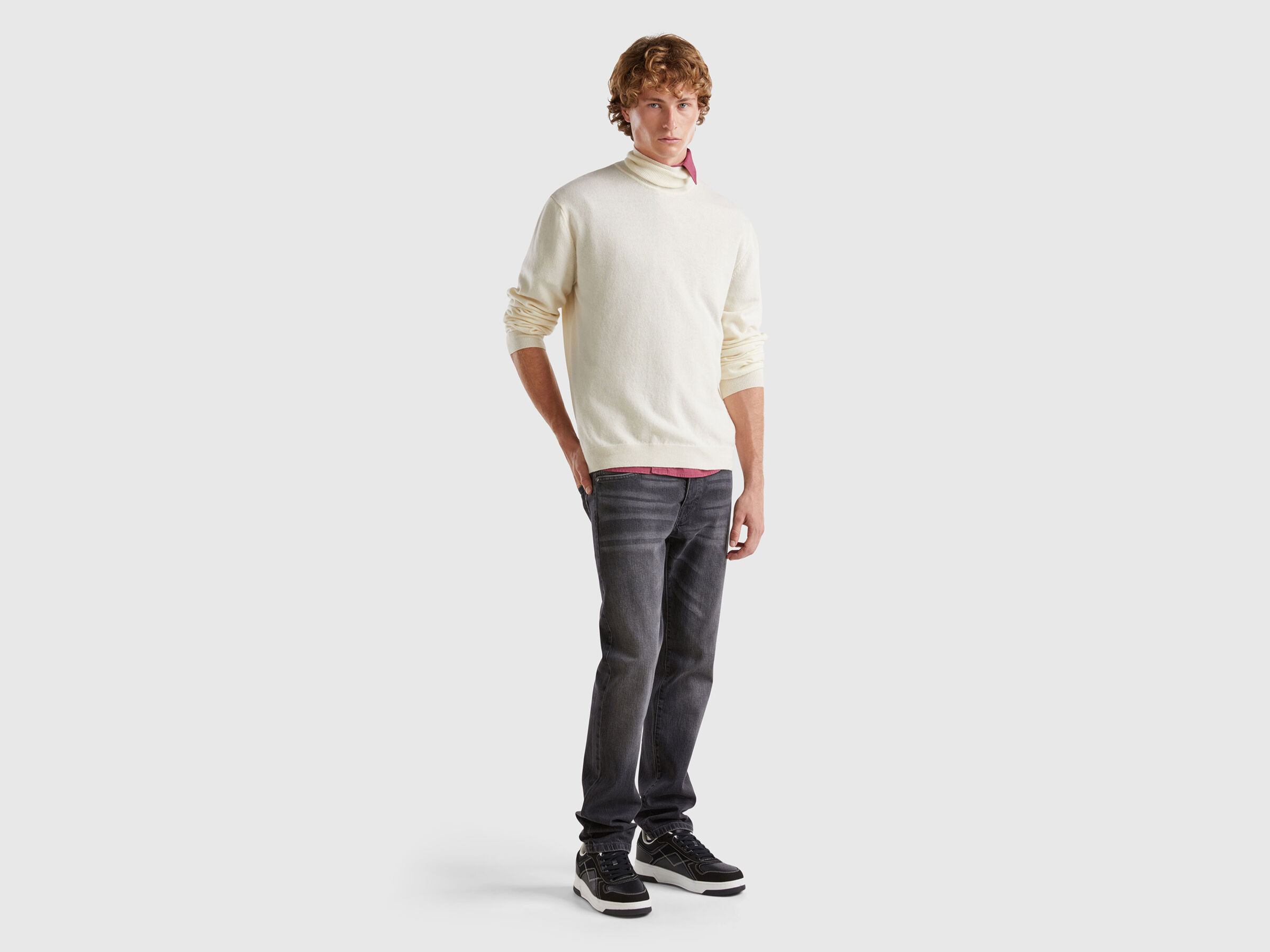 TURTLE NECK SWEATER Men image number 3